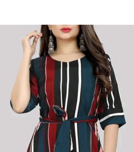Striped Midi Dress