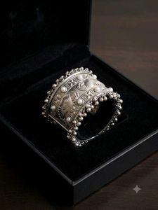 Exquisite Oxidized Peacock Silver Bracelet