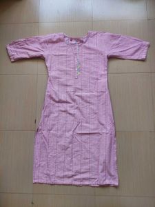 Pink Ethnic Kurta and Palazzo Set