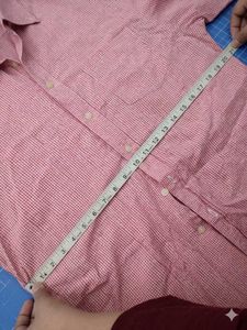 100 % Cotton Pink Gingham Classic | Relaxed-Fit Ch