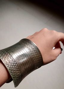 Silver Tone Cuff Bracelet