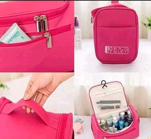 Pink Travel Makeup kit Bag