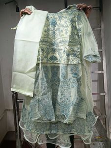 Designer Work Kurta with Sharara