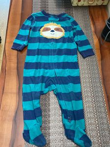 Carter Romper - Blue Green