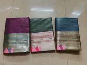 Trending Lotus muniya border paithani saree