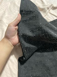 Sparkly Black Mini Skirt