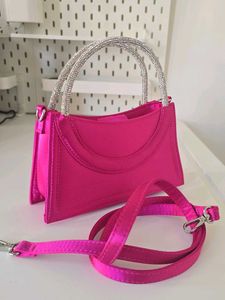 🔻PRICE DROP - H&amp;M Hot Pink Satin Bag