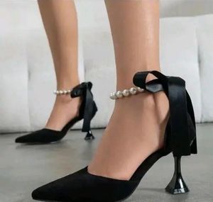 black velvet heels