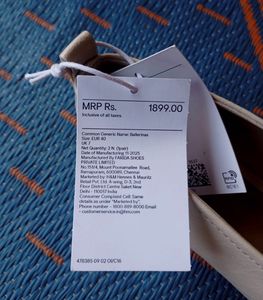 H&amp;M Stylish Cream Ballet Flats