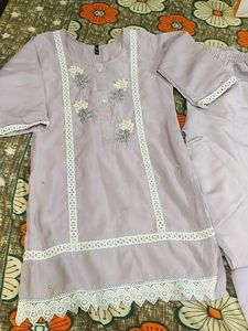 floral co-ord set in levender colour