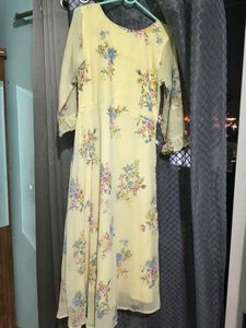 Floral Yellow Maxi Dress