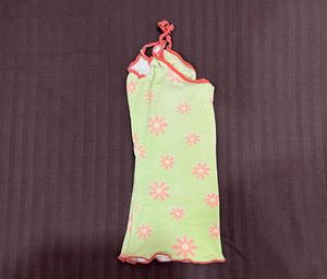 Floral Mesh Cami Top - Light Green