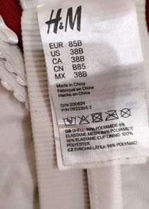 H&amp;M White Push-up Bra set