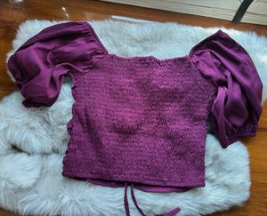 Ruched Puff Sleeve Top - Stylish!
