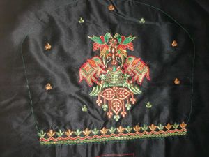 Embroidered Blouse Fabric Piece