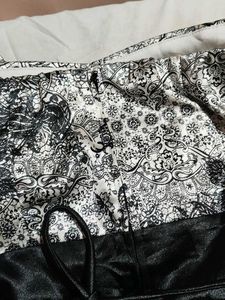 Elegant Black &amp; White Party Dress