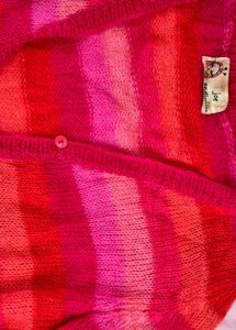 Striped Multicolor Button-Up Cardigan💖🎀