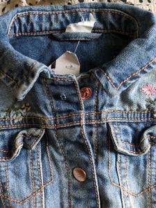 Cute Embroidered Denim Jacket
