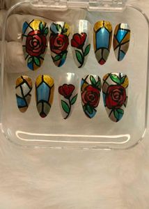 Stained Window Glass Handmade Press-Ons