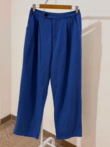 Elegant Blue Wide-Leg Trousers