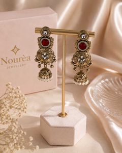 Elegant Oxidized Jhumka Earrings