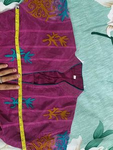 Purple Embroidered Anarkali Dress