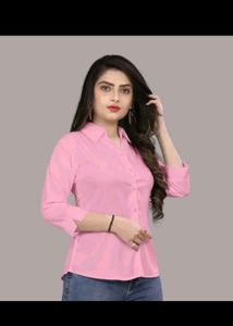 Stylish Pink Button-Up Shirt