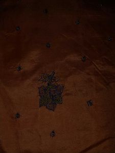 Peach Embroidered Saree women's 💓✨