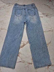 Light Wash Wide Leg Jeans