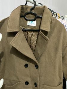 Stylish Brown Double-Breasted Jacket