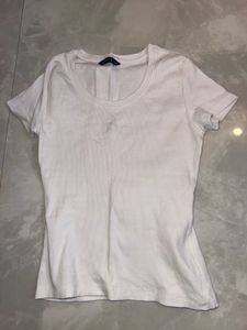 White Cropped T-Shirt