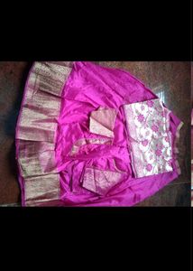 Beautiful Pink Banarasi Saree