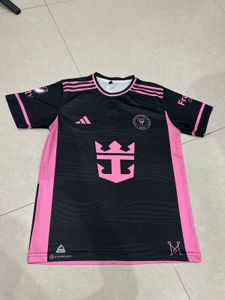SALEInterMiami Messi 10 Black & Pink Football Jer