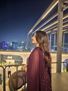 Elegant Burgundy Kurta Set with Dupatta