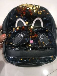 Sequin Panda Mini Backpack
