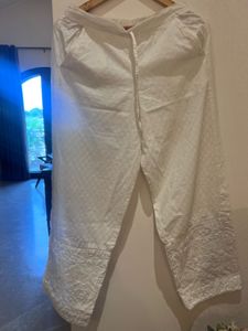 White Palazzo Pants - pair with any kurta