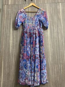 Paisley Print Midi Dress