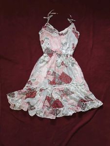 Floral Patchwork Print Dress