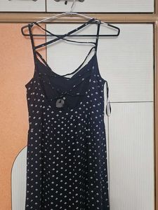 Navy Maxi Slip Dress