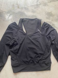 Black Activewear Top