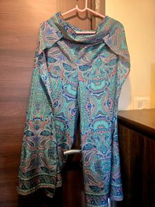 Bohemian Side Flap Print Palazzo Pants
