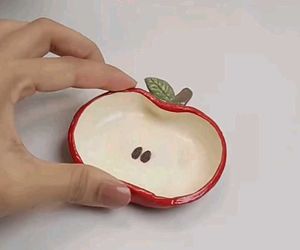 Handmade Apple 🍎 Shaped Trinket Dish