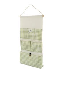 🚨Reduced Price To 700 Coins Grab Now !! 🚨 Light Green checkered Multi-Utility Fabric Organizers For Childern And Adults