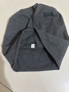 Grey Beanie with Silver Stars