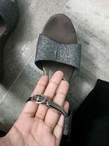 Sparkly Wedge Sandals