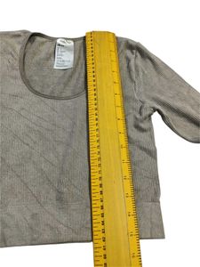 Original H&amp;M Ribbed Knited Long Sleeve Crop Top Fi