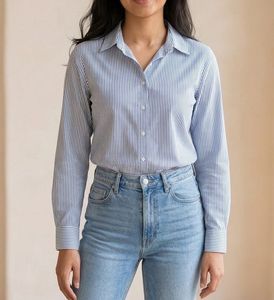 Classic Striped Button-Up Shirt
