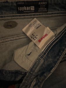 Stylish Distressed Blue Jeans