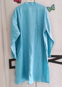 Sky Blue Cotton Kurta