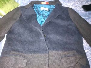men coat winter korean navy blue